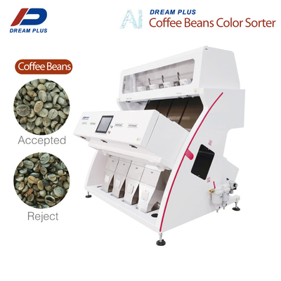 CCD RGB Camera Koffiebonen Sorteermachine 4 Chutes