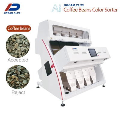 CCD RGB Camera Koffiebonen Sorteermachine 4 Chutes