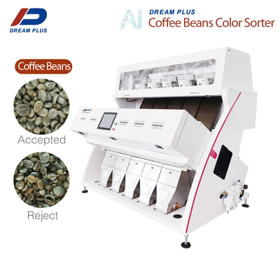 Industriële 5 Chutes Coffee Bean Color Machine met RGB-camera Eenvoudige installatie