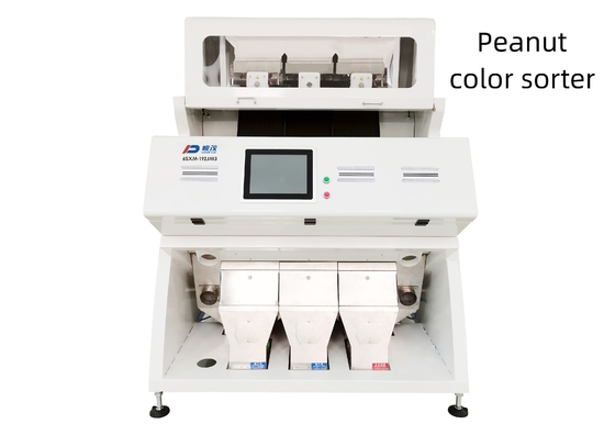 High Efficiency CCD Peanut Color Sorter 192 Channel 3 Chute