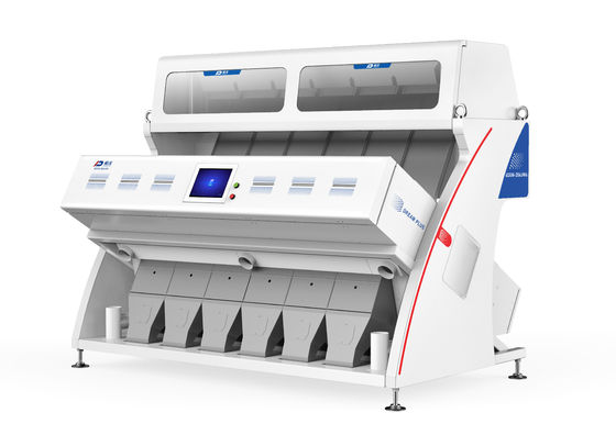 6SXM-384JM6 volledige Kleuren Optische Plastic Sorteermachine 0,5 - 0.8Mpa-Druk