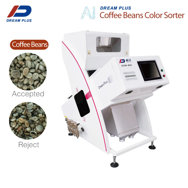 Hoge Sorterende Nauwkeurigheid Mini Color Sorter For Coffee Bean Rice 80 Kanalen