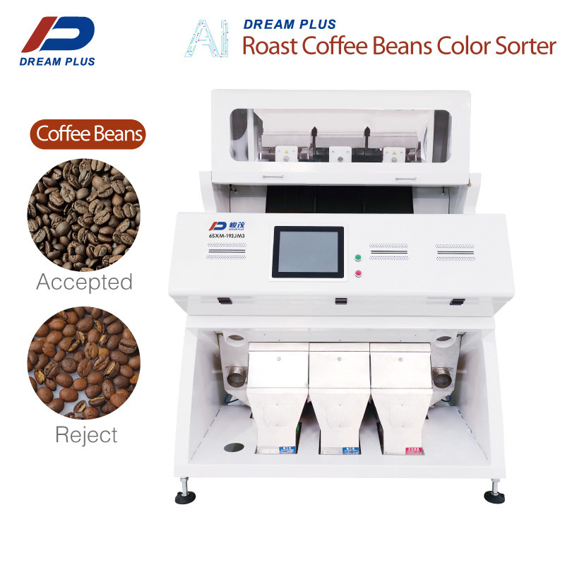 Geroosterde Koffie Bean Color Sorter Machine 3 Hellingen 99,99% Nauwkeurigheid