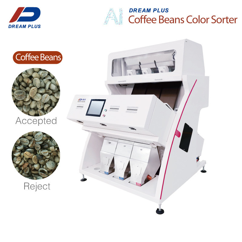 Groene/Geroosterde Koffie Bean Color Sorter 3 Hellingen