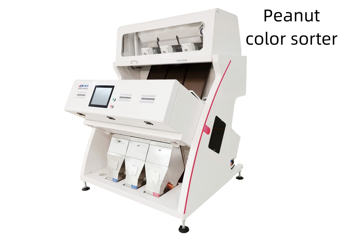 High Efficiency CCD Peanut Color Sorter 192 Channel 3 Chute